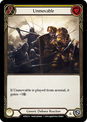Unmovable (Yellow) [WTR213-C] Alpha Print Normal - Duel Kingdom