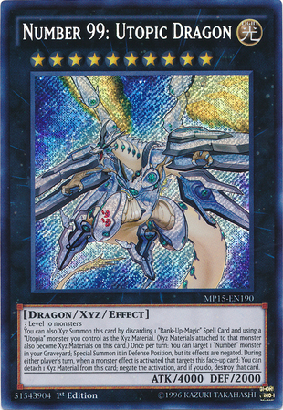 Number 99: Utopic Dragon [MP15-EN190] Secret Rare - Duel Kingdom