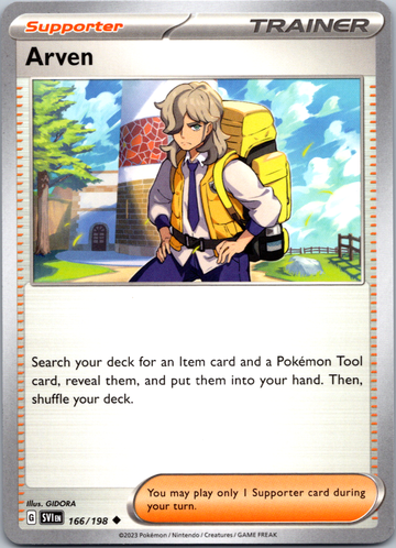 Arven (166/198) [Scarlet & Violet: Base Set] Reverse Holofoil