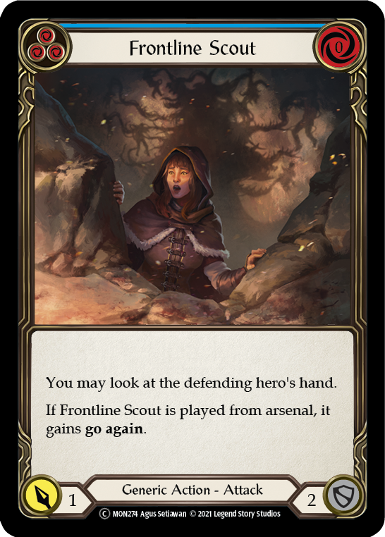 Frontline Scout (Blue) [U-MON274] Unlimited Normal - Duel Kingdom