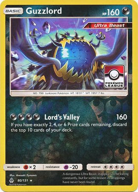 Guzzlord (80/131) (League Promo) [Sun & Moon: Forbidden Light] - Duel Kingdom