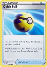 Quick Ball (179/202) [SWSH01: Sword & Shield Base Set] - Duel Kingdom