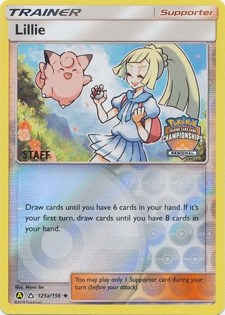 Lillie (125a/156) (Regional Promo Staff) [Sun & Moon: Ultra Prism] - Duel Kingdom