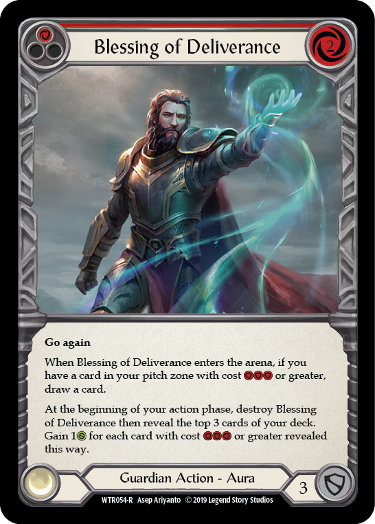 Blessing of Deliverance (Red) [WTR054-R] Alpha Print Normal - Duel Kingdom