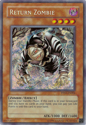 Return Zombie [PP01-EN006] Secret Rare - Duel Kingdom