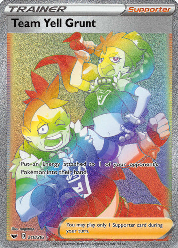 Team Yell Grunt (Secret) (210/202) [SWSH01: Sword & Shield Base Set] - Duel Kingdom