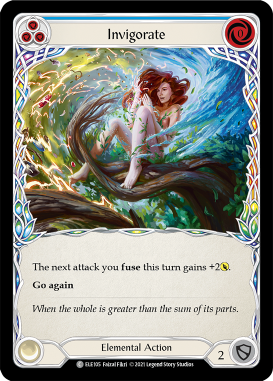 Invigorate (Blue) [ELE105] 1st Edition Normal - Duel Kingdom