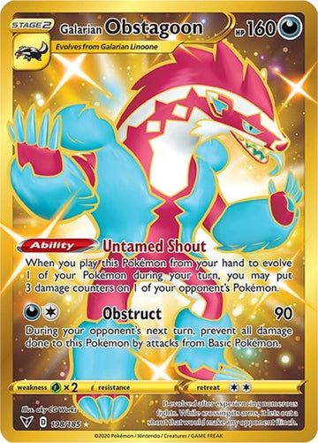 Galarian Obstagoon (Secret)  [198/185] [SWSH04: Vivid Voltage] - Duel Kingdom