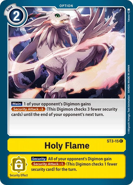 Holy Flame [ST3-015-C] [Starter Deck 03: Heaven's Yellow] Normal