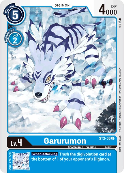 Garurumon - ST2-06 (Tamer Party Promo) [ST2-06] [Starter Deck 02: Cocytus Blue] Normal