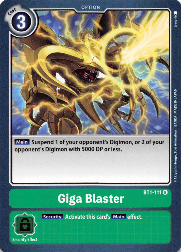 Giga Blaster [BT1-111] [Release Special Booster] Normal