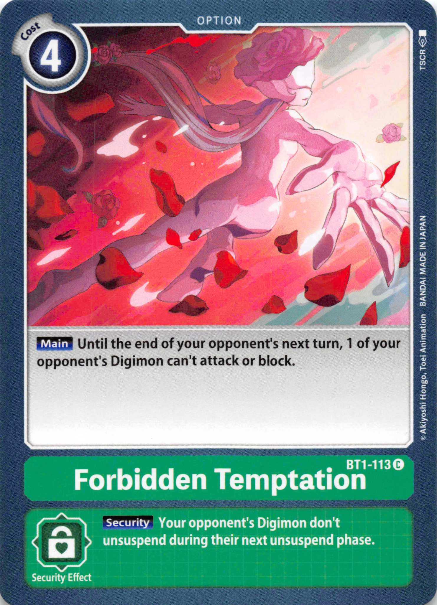 Forbidden Temptation [BT1-113] [Release Special Booster] Normal