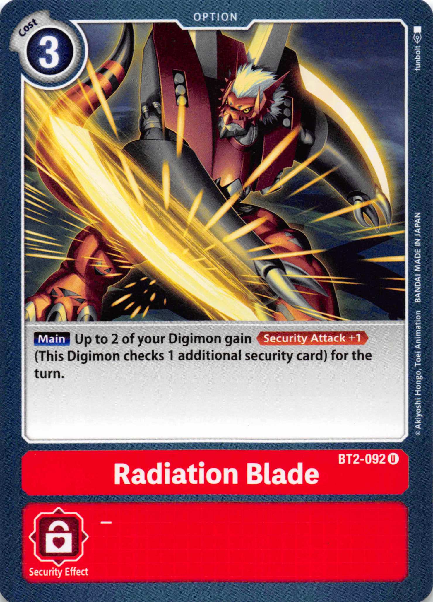 Radiation Blade [BT2-092] [Release Special Booster] Normal