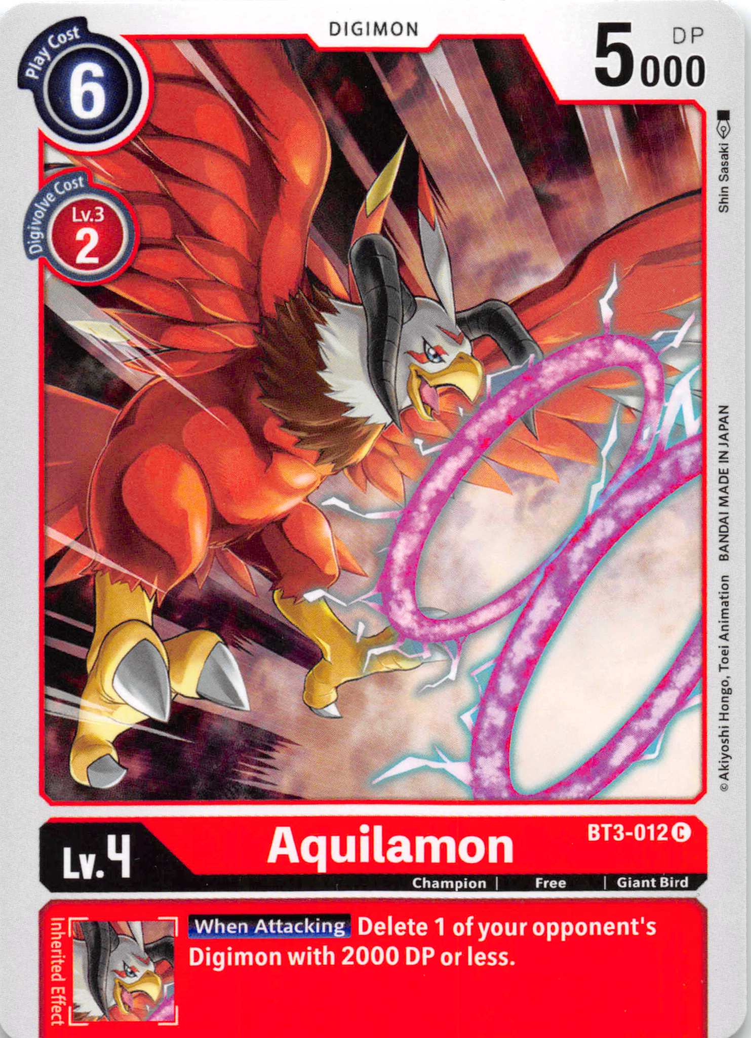 Aquilamon [BT3-012] [Release Special Booster] Normal