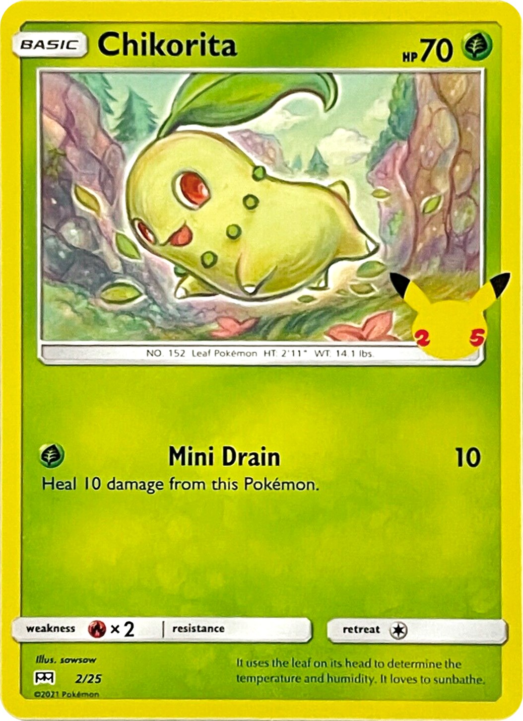 Chikorita [2/25] - McDonalds Collection 2021 Holofoil