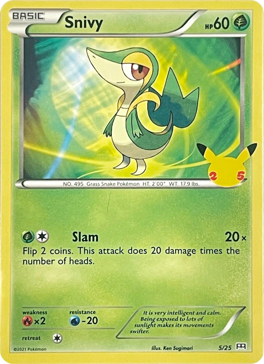 Snivy [5/25] - McDonalds Collection 2021 Holofoil