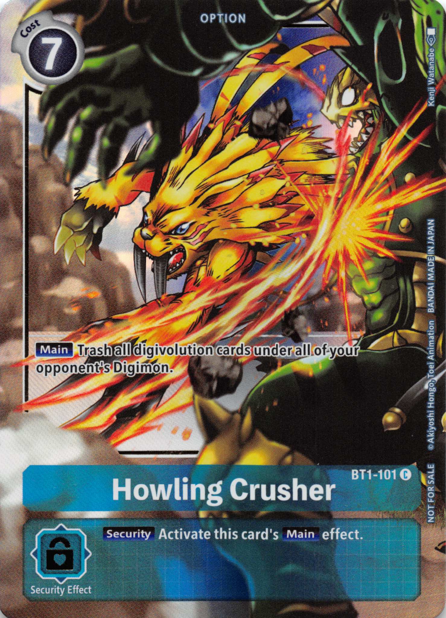 Howling Crusher - BT1-101 (Dash Pack Ver. 1.5) [BT1-101] [Release Special Booster] Foil