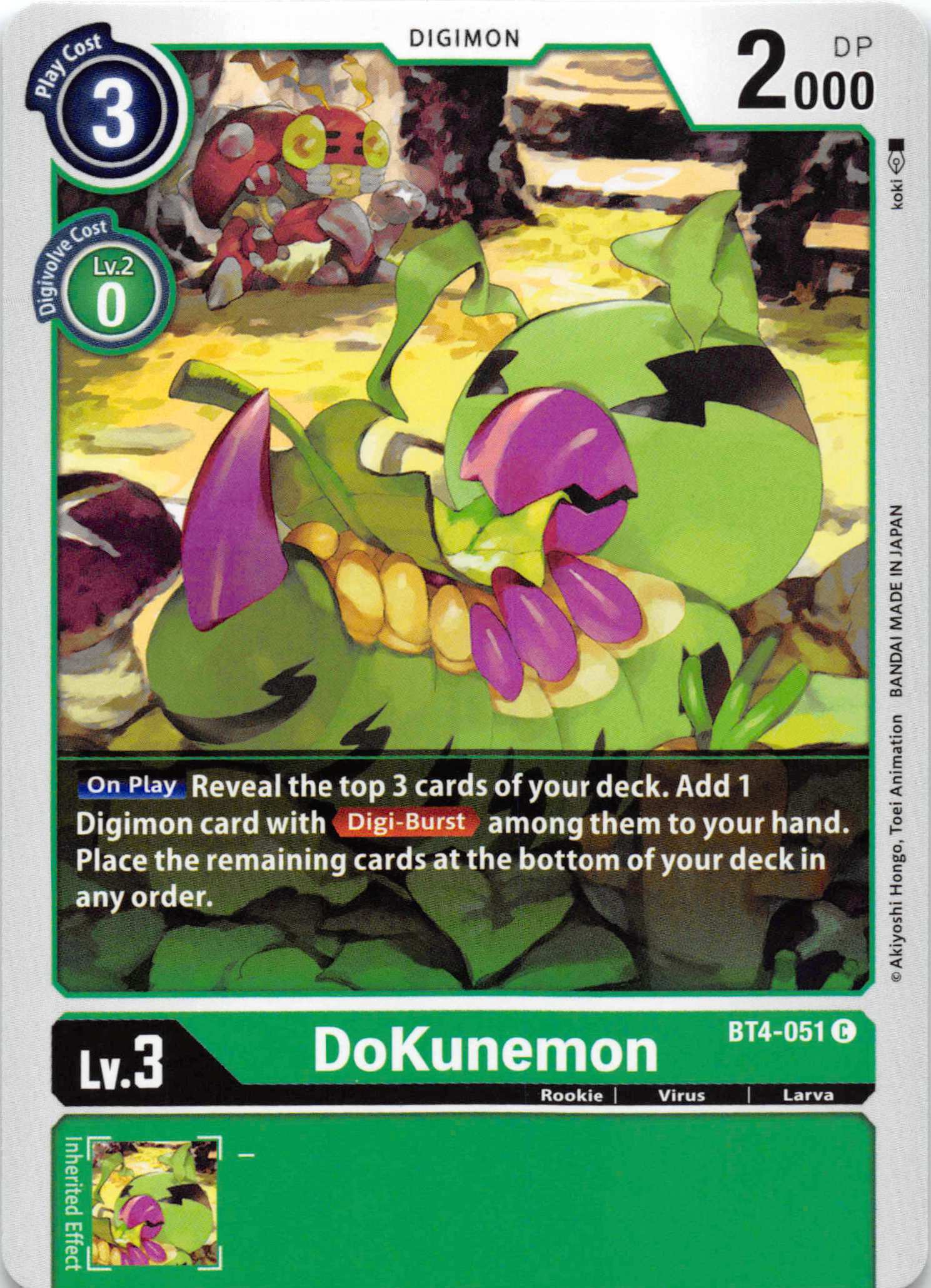 DoKunemon [BT4-051] [Great Legend] Normal