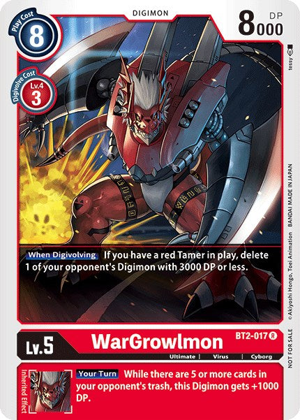 WarGrowlmon - BT2-017 (Official Tournament Pack Vol.2) [BT2-017] [Release Special Booster] Normal