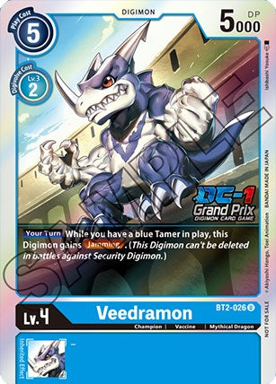 Veedramon (DC-1 Grand Prix) [BT2-026] [Release Special Booster] Foil