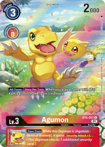 Agumon (Alternate Art) [BT6-007] [Double Diamond] Foil