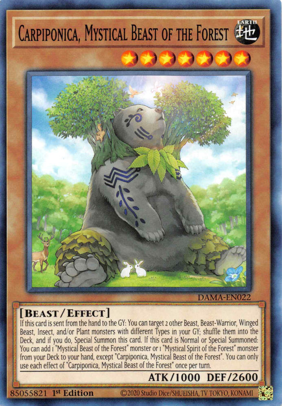 Carpiponica, Mystical Beast of the Forest [DAMA-EN022] Common - Duel Kingdom