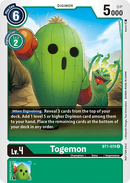 Togemon (Official Tournament Pack Vol.3) [BT1-074] [Release Special Booster] Normal