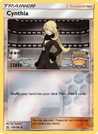 Cynthia (119/156) (Staff Regional Championship Promo) [Sun & Moon: Ultra Prism] - Duel Kingdom