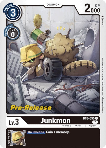 Junkmon [BT6-055] [Double Diamond Pre-Release Cards] Foil