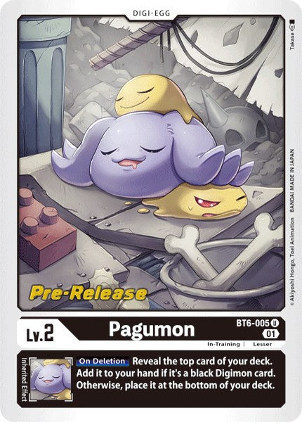 Pagumon [BT6-005] [Double Diamond Pre-Release Cards] Normal