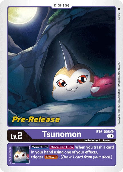 Tsunomon [BT6-006] [Double Diamond Pre-Release Cards] Foil