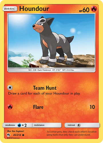 Houndour (45/214) [Sun & Moon: Lost Thunder] - Duel Kingdom