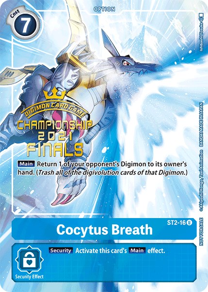 Cocytus Breath (2021 Championship Finals Tamer's Evolution Pack) [ST2-16] [Starter Deck 02: Cocytus Blue] Foil