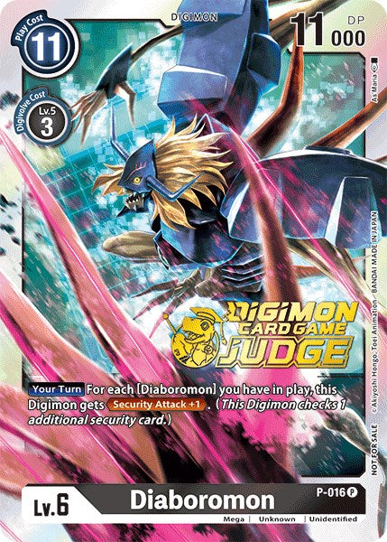 Diaboromon - P-016 (Judge Pack 1) [P-016] [Digimon Promotion Cards] Foil