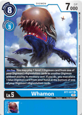 Whamon [BT7-027] [Next Adventure] Normal