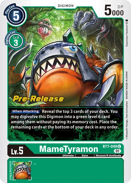 MameTyramon [BT7-049] [Next Adventure Pre-Release Cards] Foil