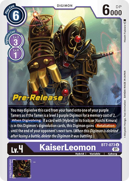 KaiserLeomon [BT7-073] [Next Adventure Pre-Release Cards] Normal