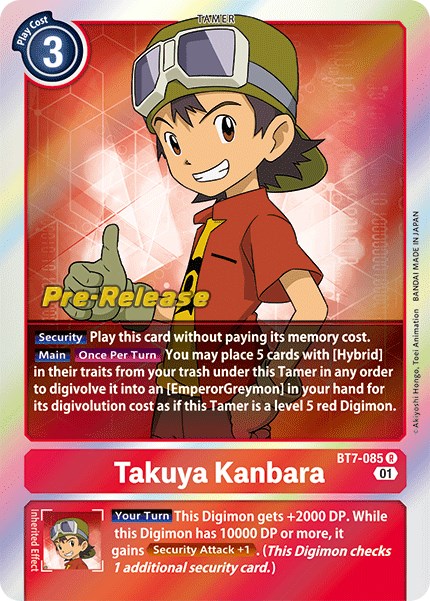 Takuya Kanbara [BT7-085] [Next Adventure Pre-Release Cards] Normal