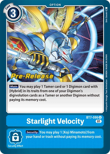 Starlight Velocity [BT7-096] [Next Adventure Pre-Release Cards] Normal