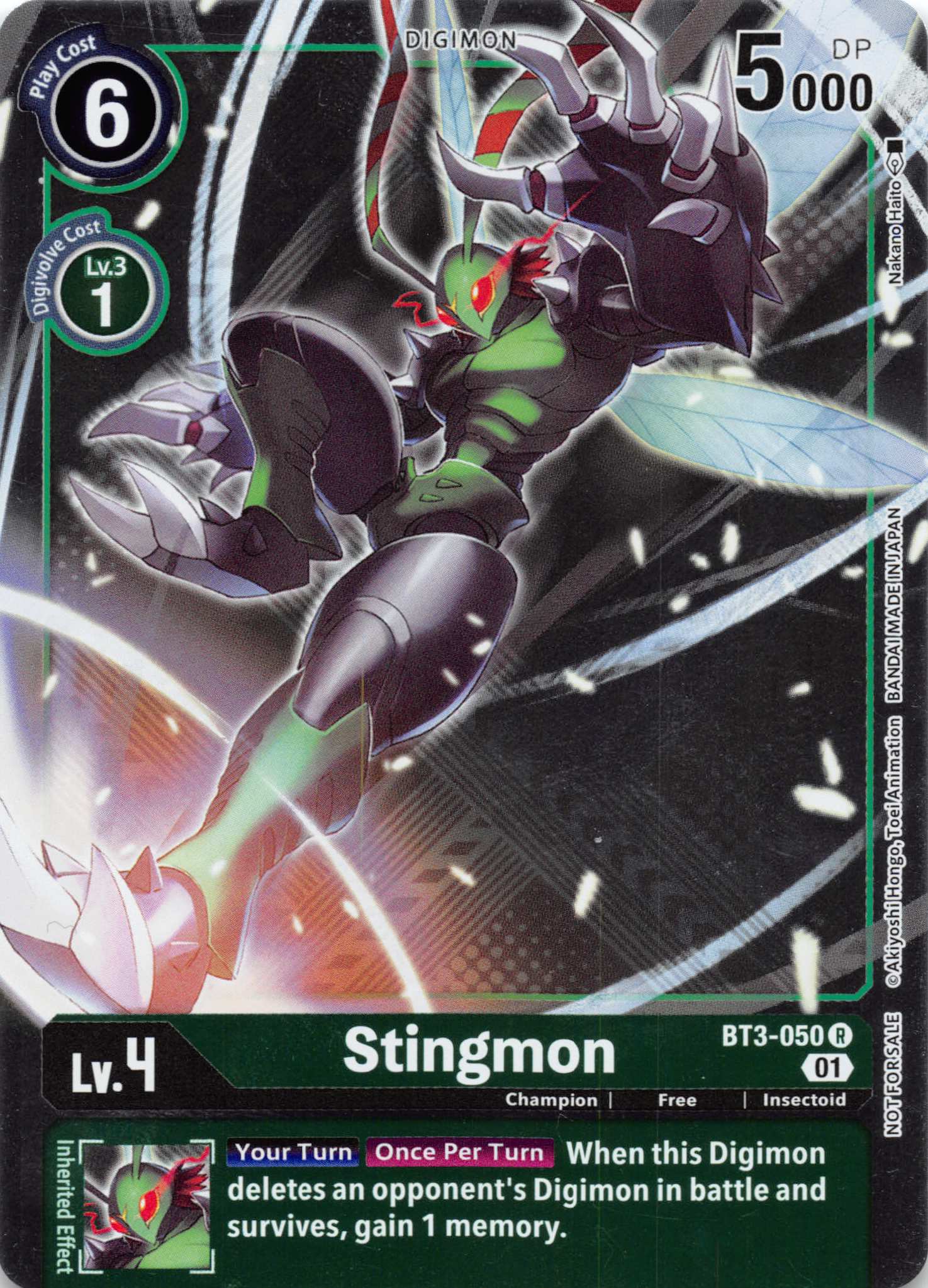 Stingmon - BT3-050 (Official Tournament Pack Vol.4) [BT3-050] [Release Special Booster] Foil