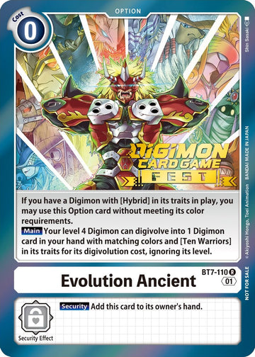 Evolution Ancient (Digimon Card Game Fest 2022) [BT7-110] [Next Adventure] Foil