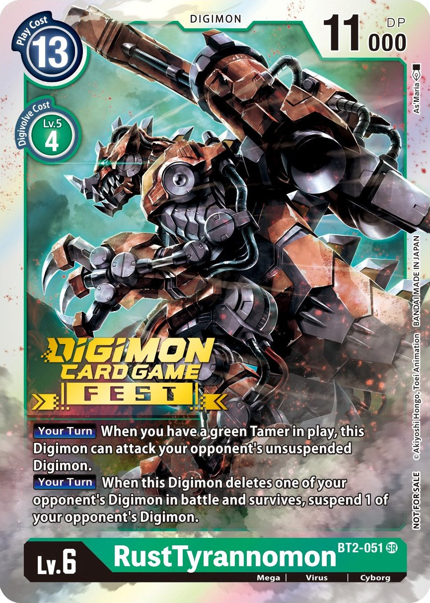 RustTyrannomon (Digimon Card Game Fest 2022) [BT2-051] [Release Special Booster] Foil