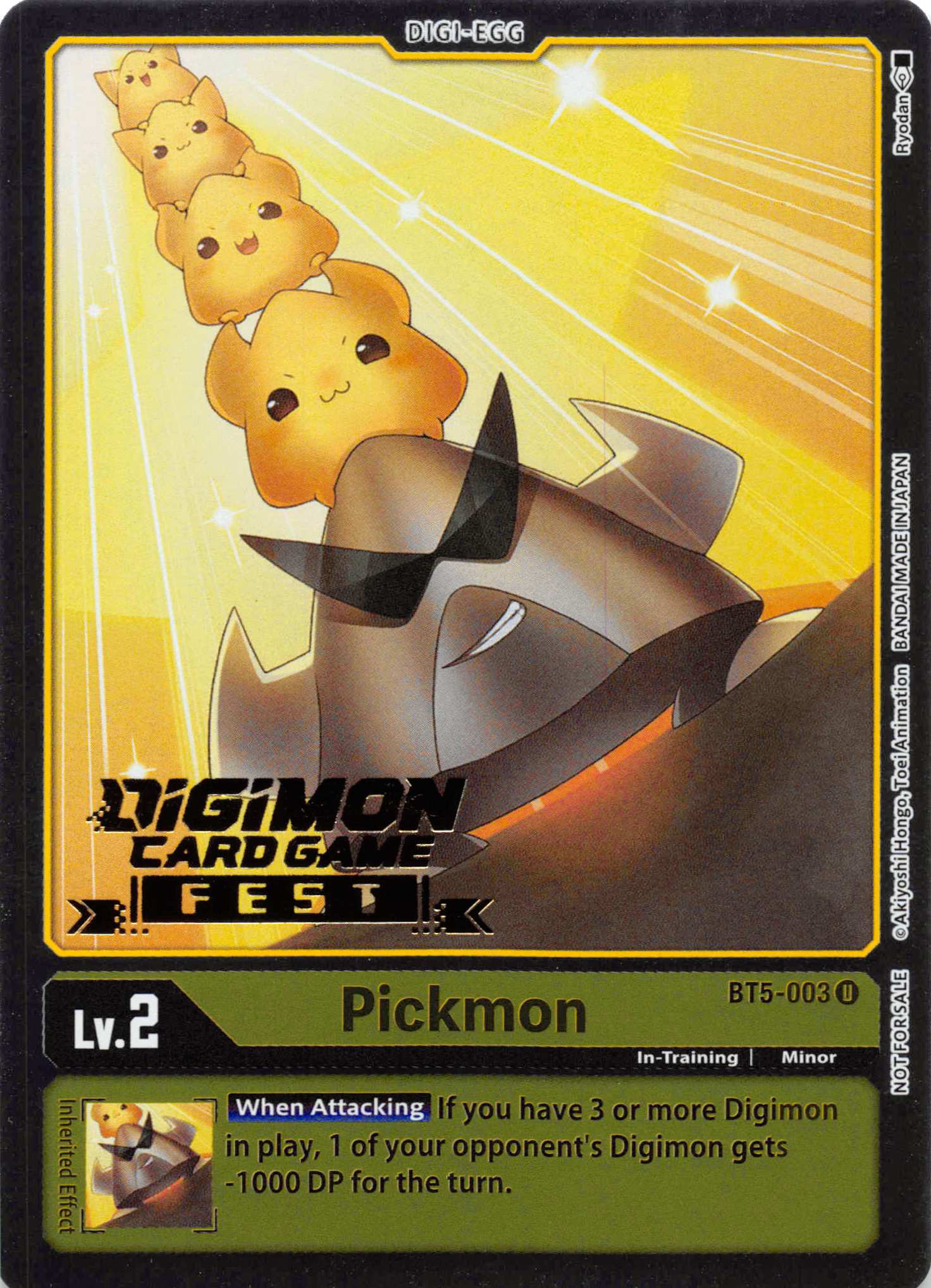 Pickmon (Digimon Card Game Fest 2022) [BT5-003] [Battle of Omni] Foil