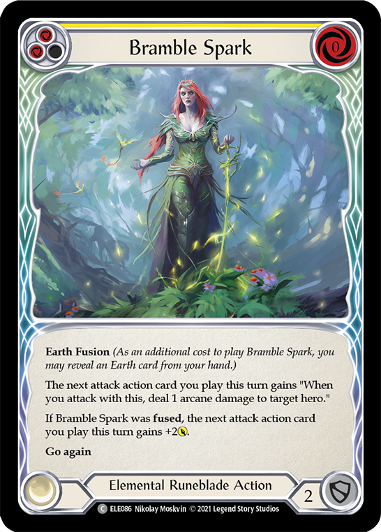 Bramble Spark (Yellow) [ELE086] 1st Edition Normal - Duel Kingdom