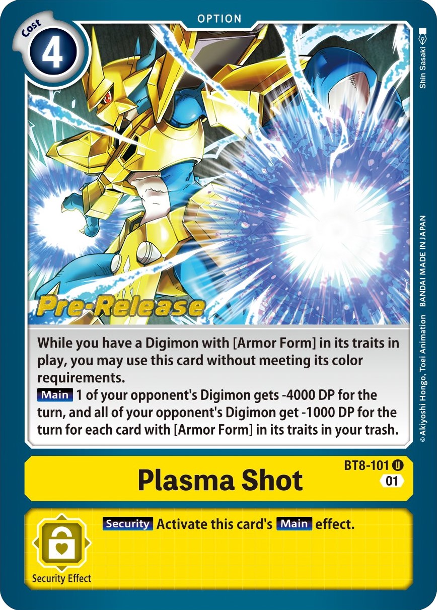 Plasma Shot [BT8-101] [New Awakening Pre-Release Cards] Normal