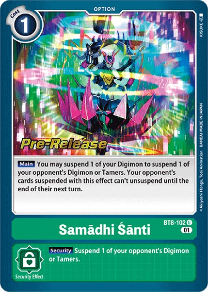 Samadhi Santi [BT8-102] [New Awakening Pre-Release Cards] Foil