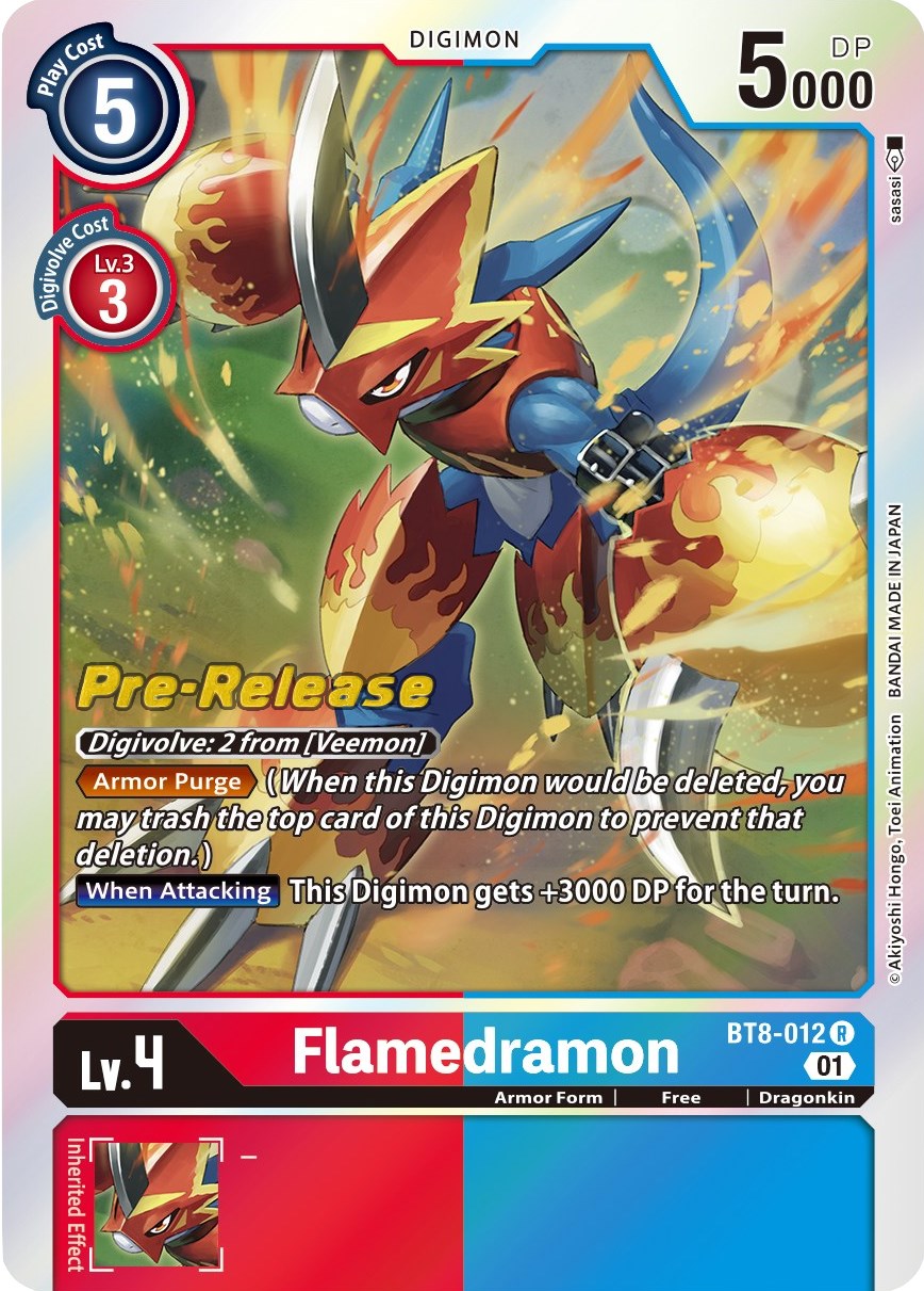 Flamedramon [BT8-012] [New Awakening Pre-Release Cards] Normal