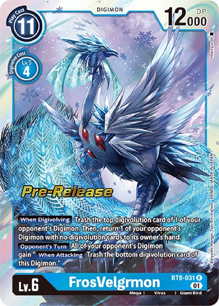 FrosVelgrmon [BT8-031] [New Awakening Pre-Release Cards] Foil