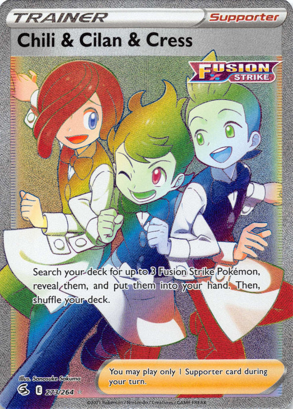 Chili & Cilan & Cress (273/264) [Sword & Shield: Fusion Strike]