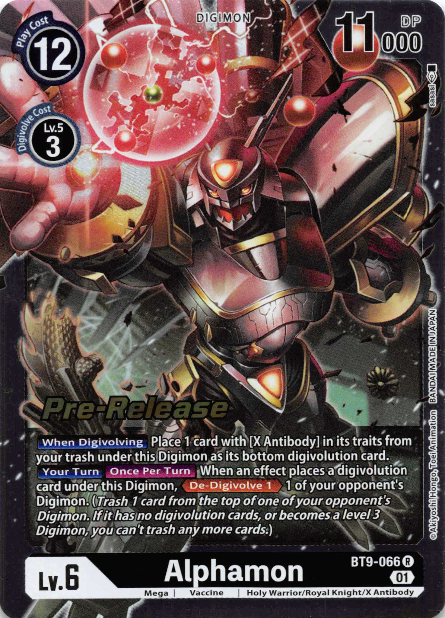 Alphamon [BT9-066] [X Record Pre-Release Cards] Foil